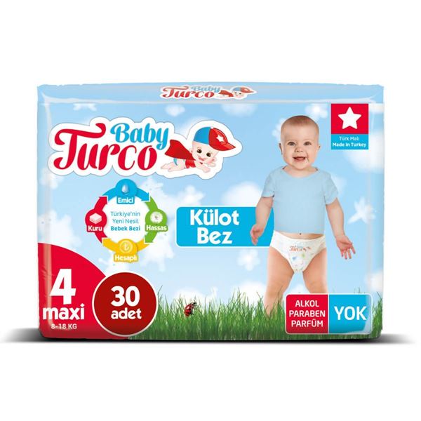 Baby Turco Külot Bez 4 Numara Maxi 30 Adet