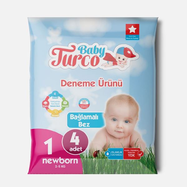 Baby Turco Bebek Bezi 1 Numara Newborn Deneme Ürünü