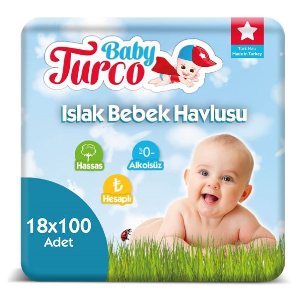 Baby Turco Islak Havlu 18X100'lü