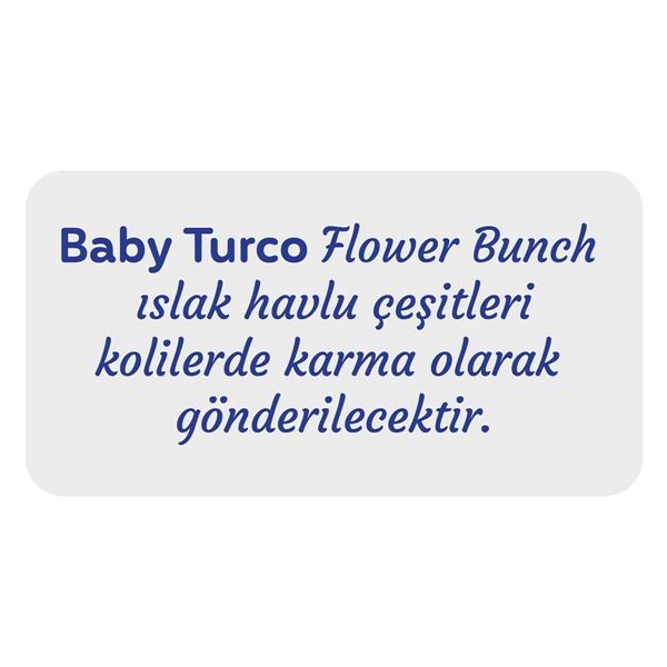 Baby Turco Flower Bunch Islak Havlu 24x90 (2160 Yaprak)