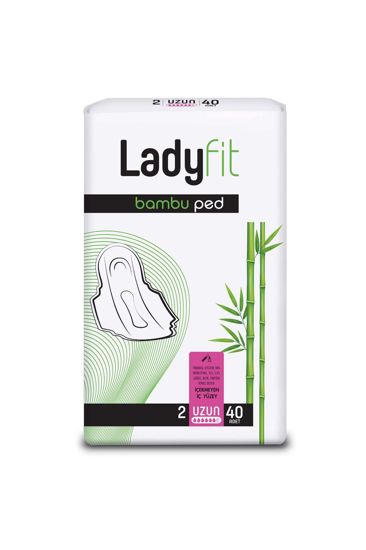 Ladyfit Bambu Ped Süper Uzun 20 Ped