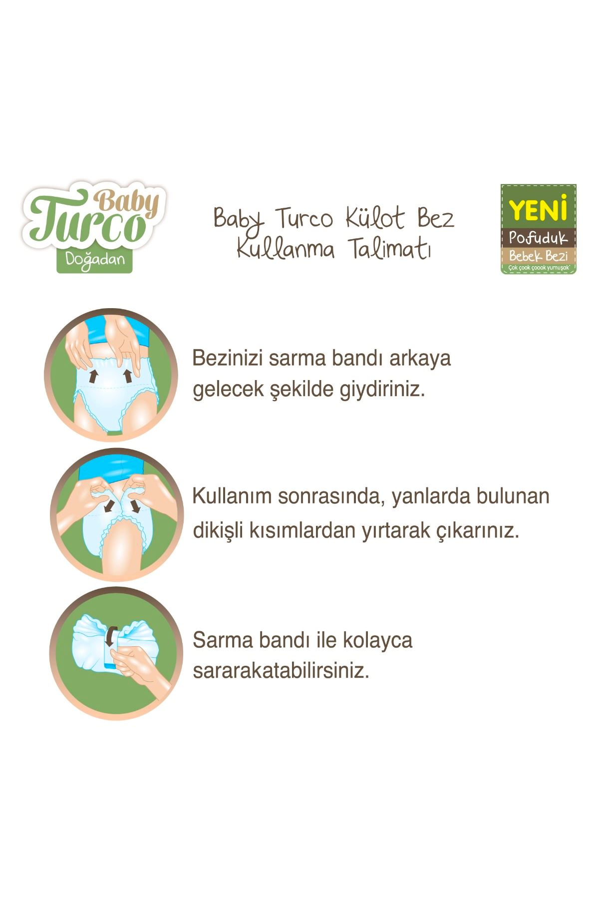 Baby Turco Doğadan Süper Avantaj Paketi Pofuduk Külot Bez 4 Numara Maxi 200 Adet