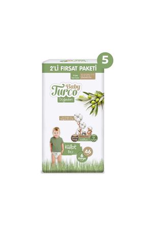 Baby Turco Doğadan 2'li Ultra Fırsat Paketi Külot Bez 6 Numara Xlarge 230 Adet
