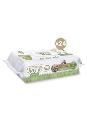 Baby Turco Doğadan Yenidoğan Islak Bebek Havlusu 24X90 Yaprak