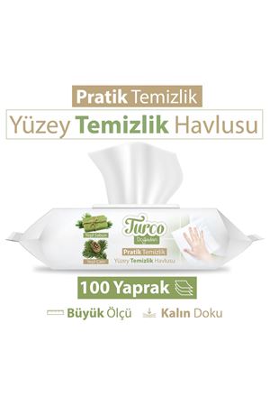 Turco Doğadan Pratik Yüzey Temizlik Havlusu 100 Yaprak
