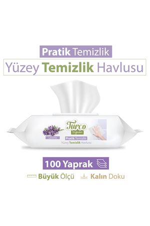 Turco Doğadan Pratik Yüzey Temizlik Havlusu Lavanta 100 Yaprak