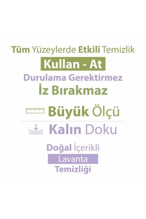 Turco Doğadan Yer Temizlik Havlusu Lavanta 4x50(200 Yaprak)