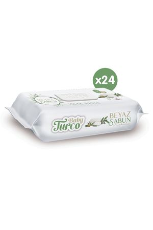 Baby Turco Beyaz Sabun Kokulu Islak Havlu 24x90