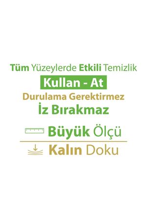 Turco Doğadan Pratik Yüzey Temizlik Havlusu 3x100 & Yer Temizlik Havlusu 2X50 Karma Paket