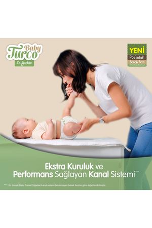 Baby Turco Doğadan Avantaj Paketi Pofuduk Bebek Bezi 5 Numara Junior 78 Adet