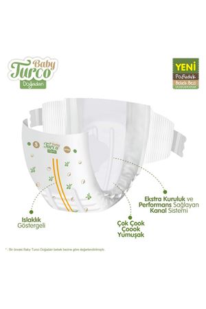Baby Turco Doğadan Mega Avantaj Paketi Pofuduk Bebek Bezi 5 Numara Junior 234 Adet