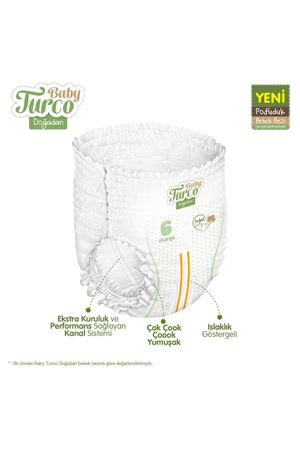 Baby Turco Doğadan Avantaj Paketi Pofuduk Külot Bez 6 Numara Xlarge 62 Adet