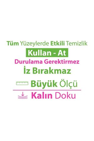 Turco Doğadan Pratik Yüzey Temizlik Havlusu Lotus 8x100 (800 Yaprak)